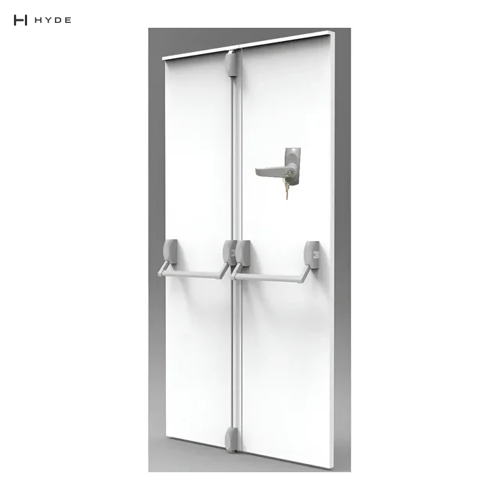 HYDE BR1-DL Double-door panic bar, with outside lever
