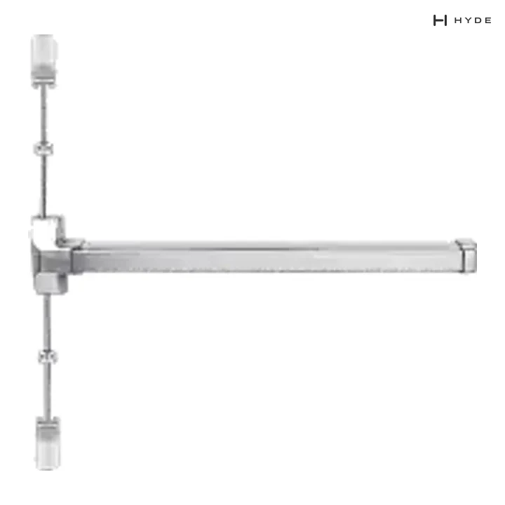 HYDE BR7-STV Single-door panic bar, touch bar, top and bottom rods