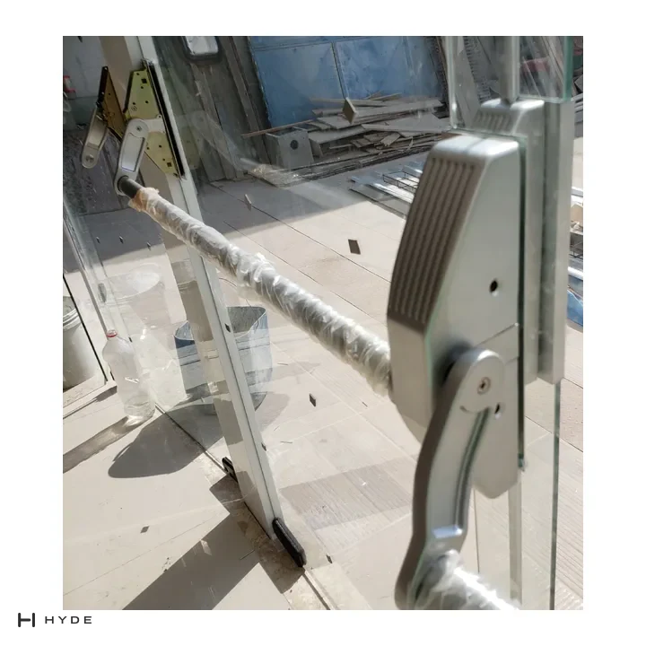 HYDE BR8-DG Double-door panic bar for glass doors