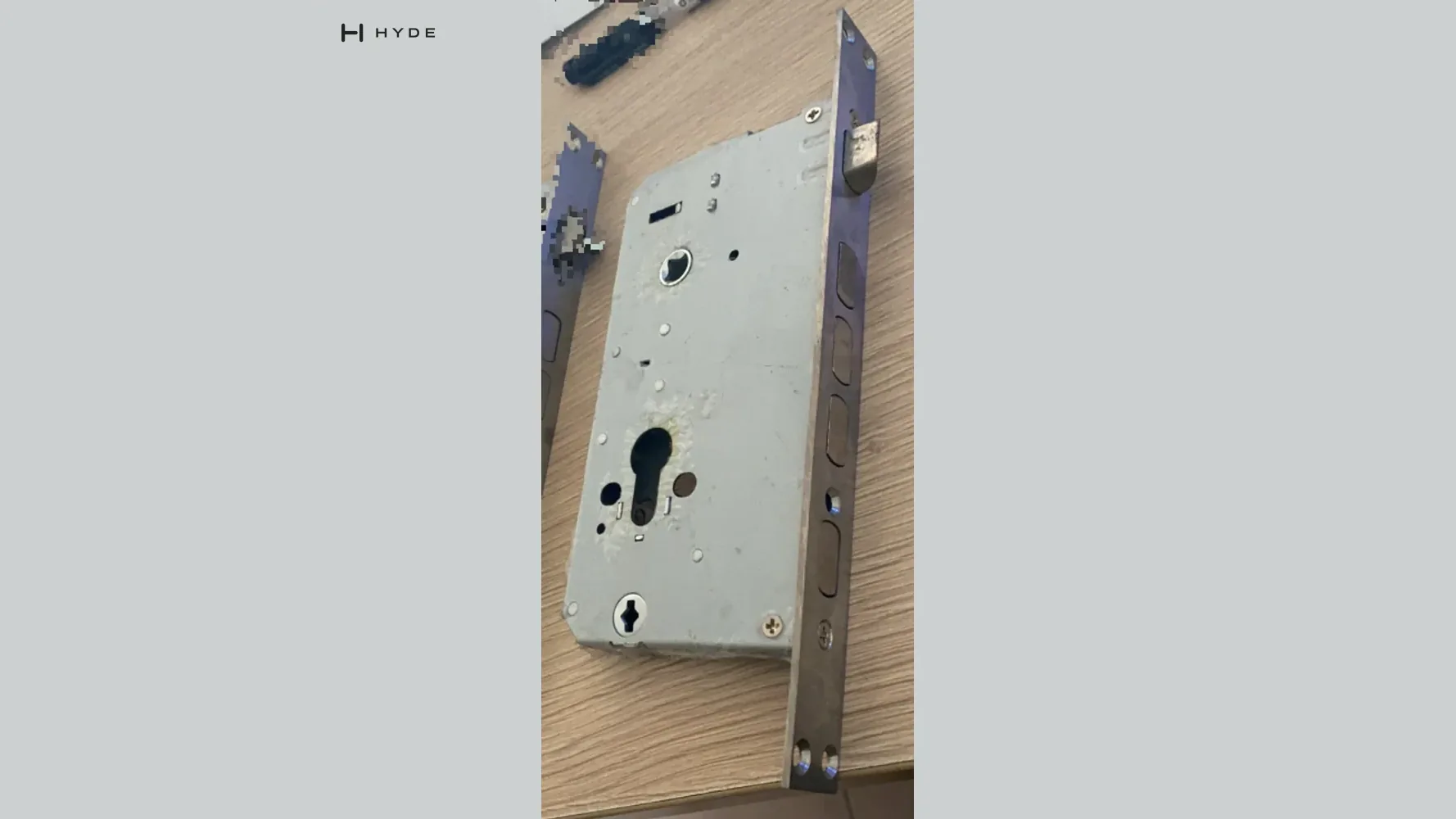 6068 mortise lock case, original catalog photograph.