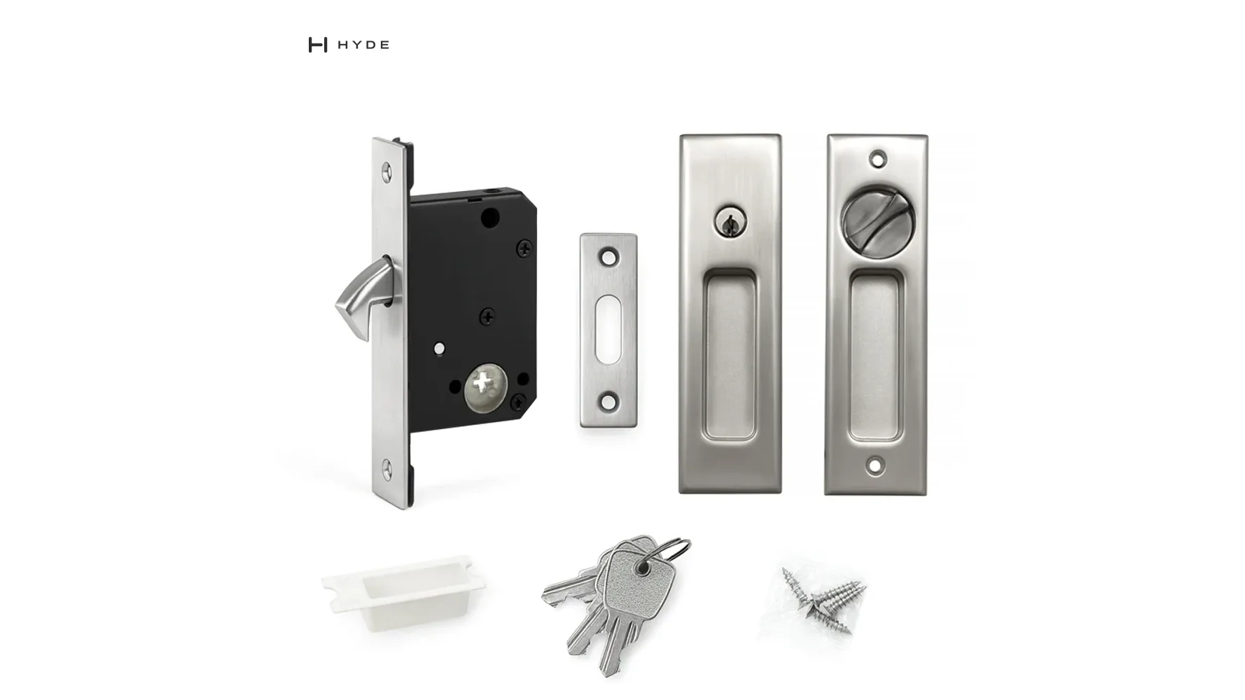 881 SS sliding hook lock kit, original catalog photograph.