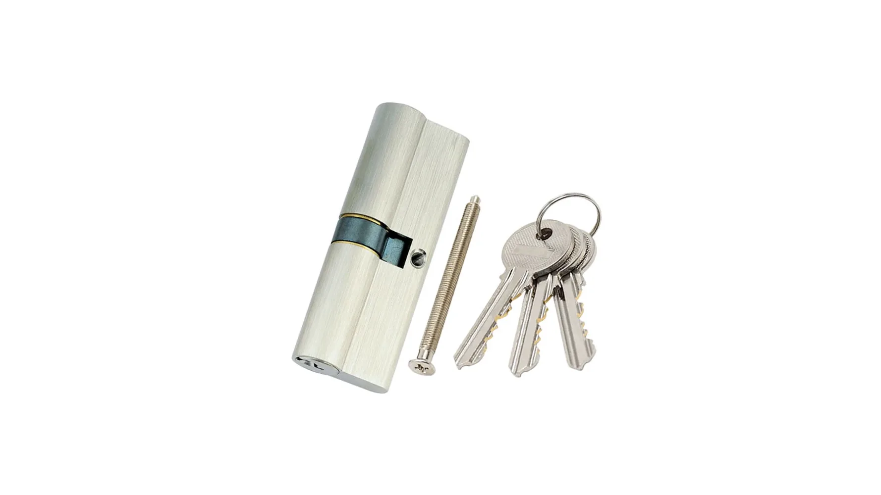 90 SNDK euro profile cylinder, double key function, original catalog photograph.