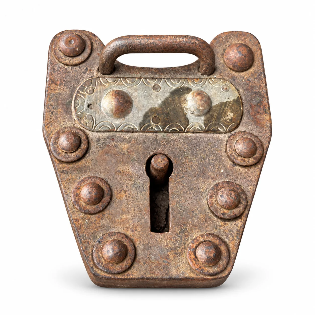 Square on: the pin standing in the middle of the keyhole is what tells you this takes a hollow barrel key, not a cylinder