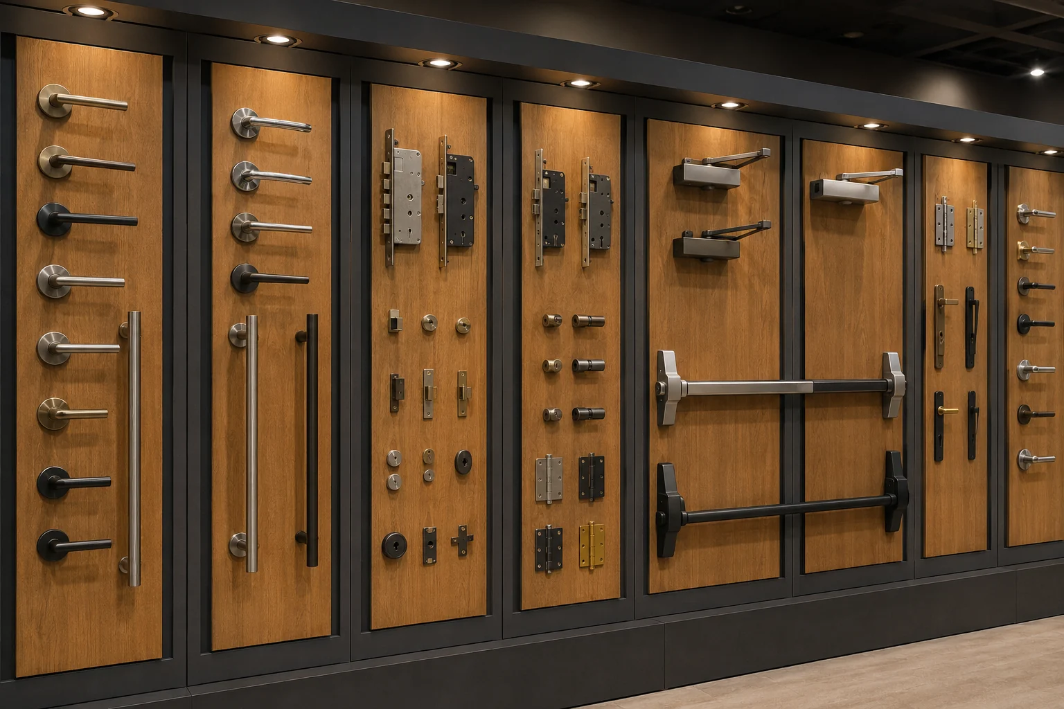 Canton Hyland exhibition wall — part of a range assembled one buyer's requirement at a time