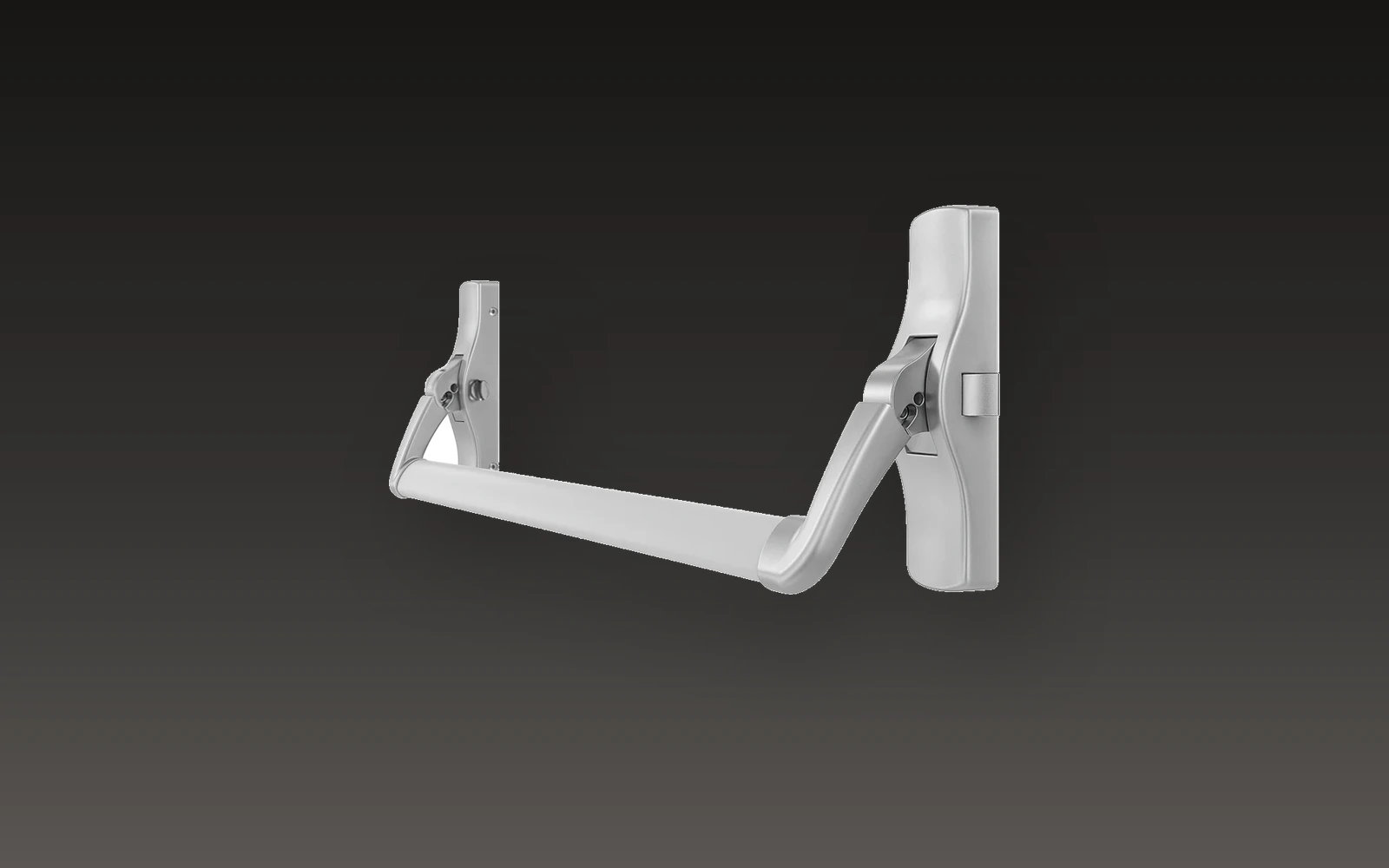 Hyland 305 fire-door panic exit device with its outside trim handle