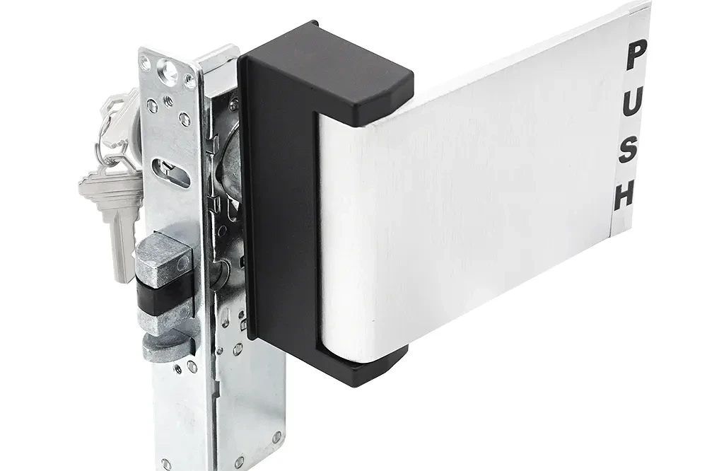 Original catalogue photograph of push/pull door lock hardware