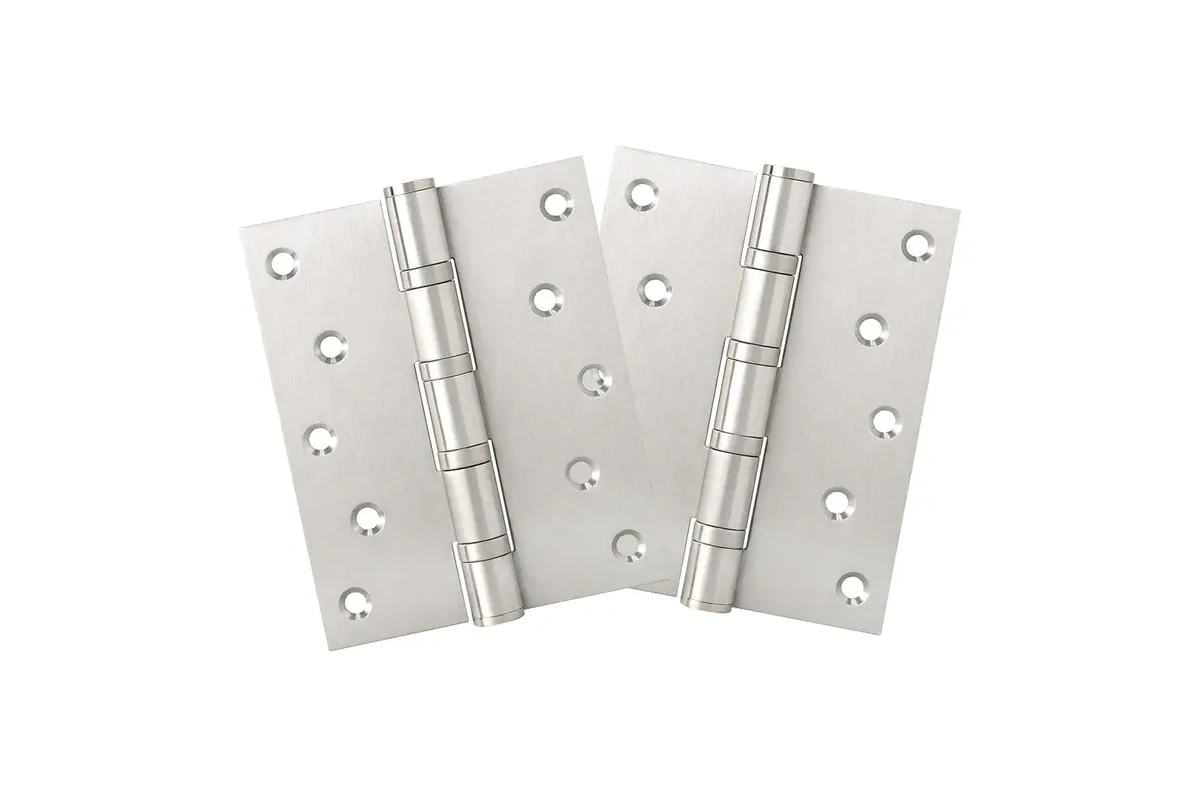 Original catalogue photograph of stainless-steel hinges
