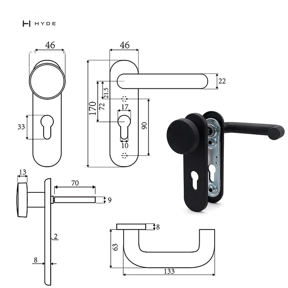 Hyland 015 Panic Exit Device, view 4