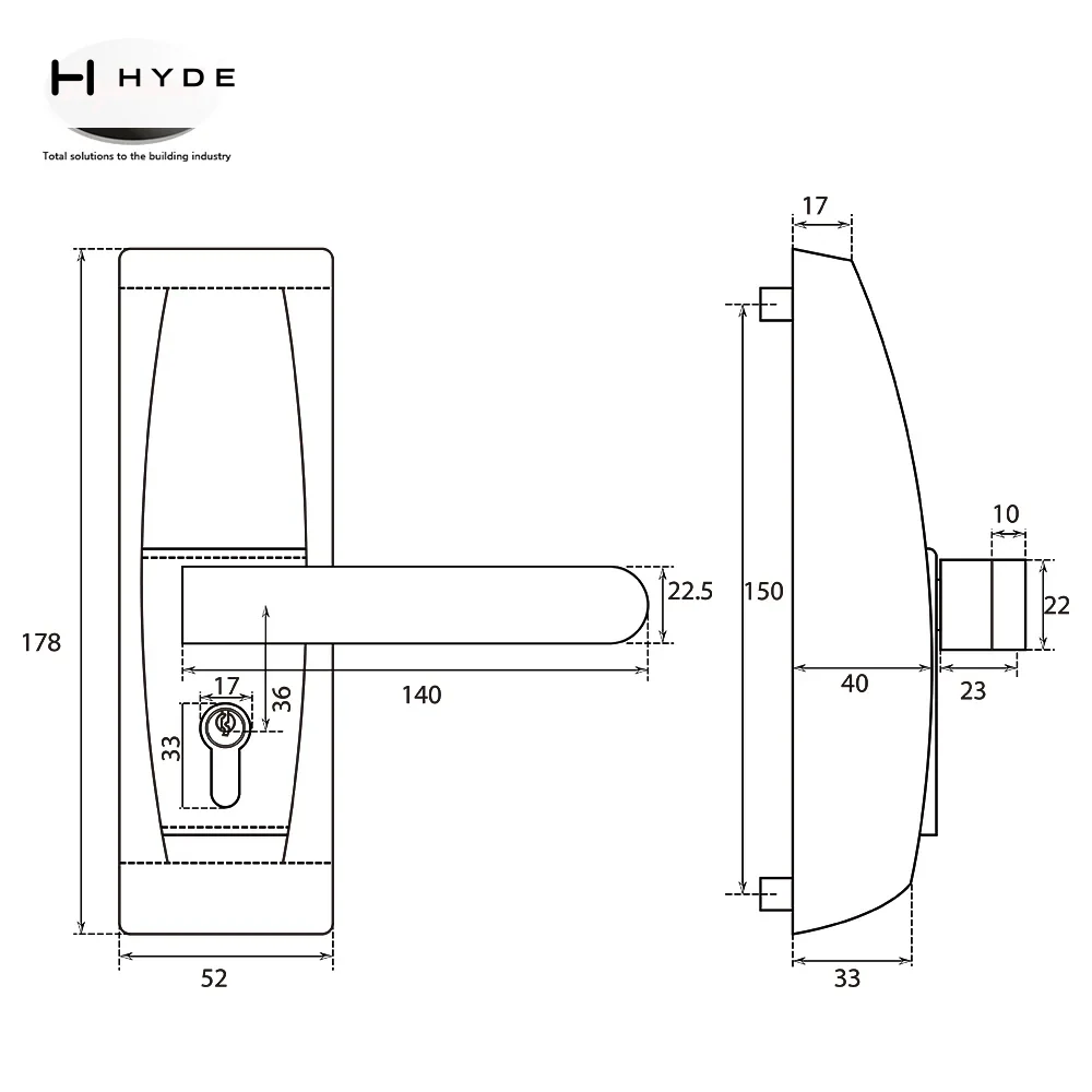 Hyland 030 panic exit device, view 2