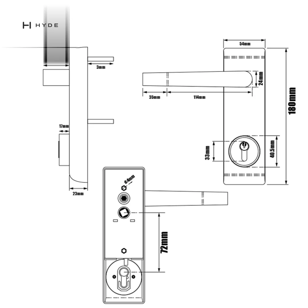 Hyland 035 Panic Exit Device, view 4