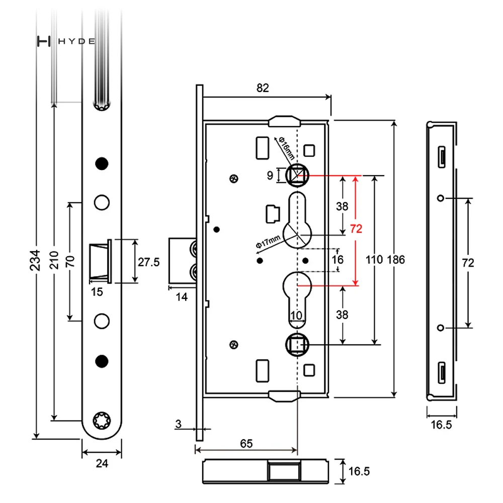 Hyland 72 Panic Exit Device, view 4