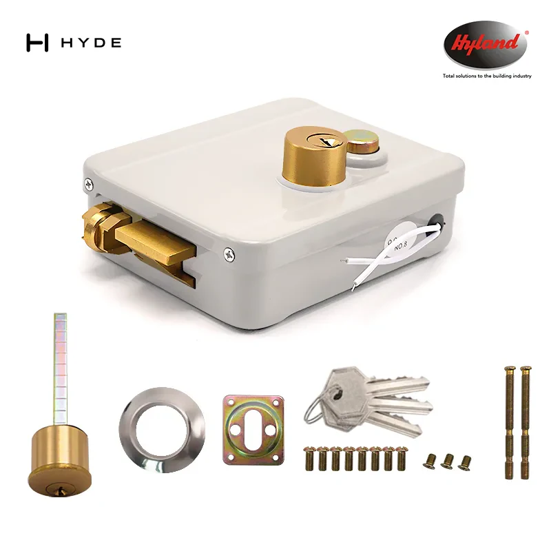 Hyland 1073D night latch and rim lock, view 3