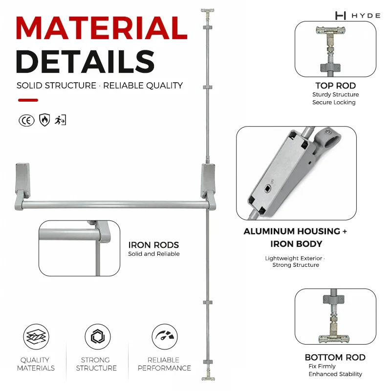 Hyland 306-D Double Door Panic Exit Device, view 9