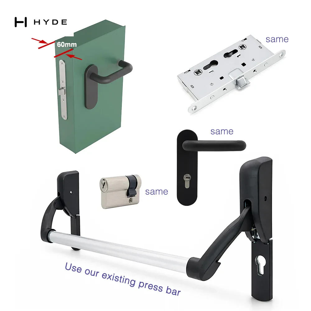Hyland 311 panic exit device, view 6