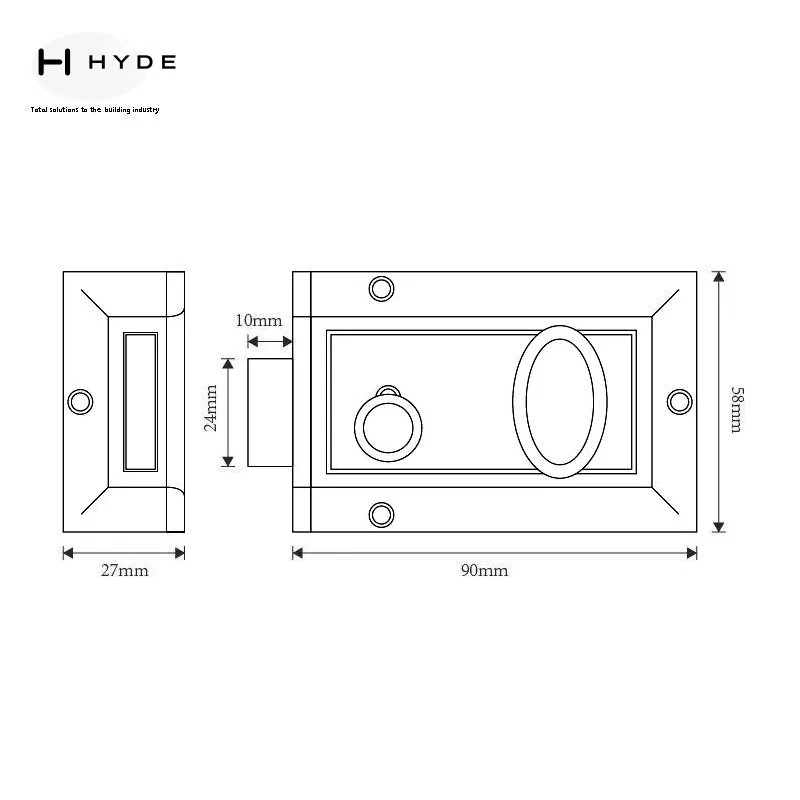 Hyland 564 Night Latch And Rim Lock, view 7
