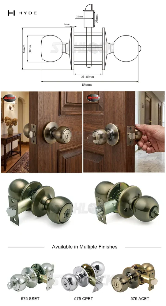Hyland 575 ABET Tubular Lock, view 5