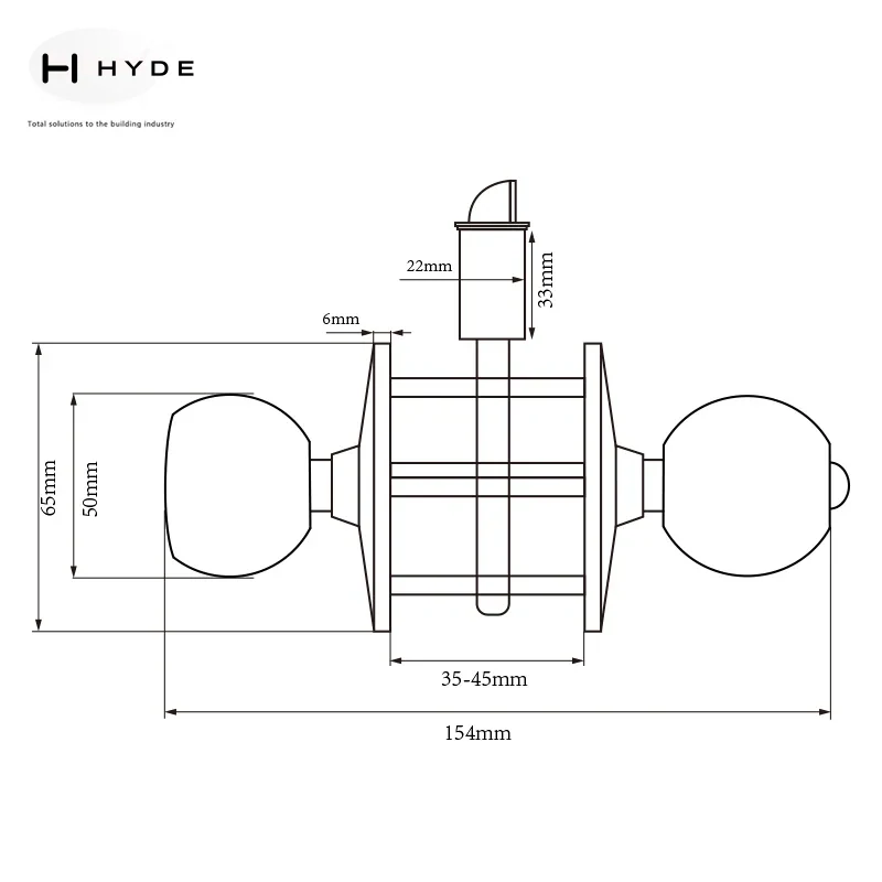 Hyland 575 CPET tubular lock, view 3