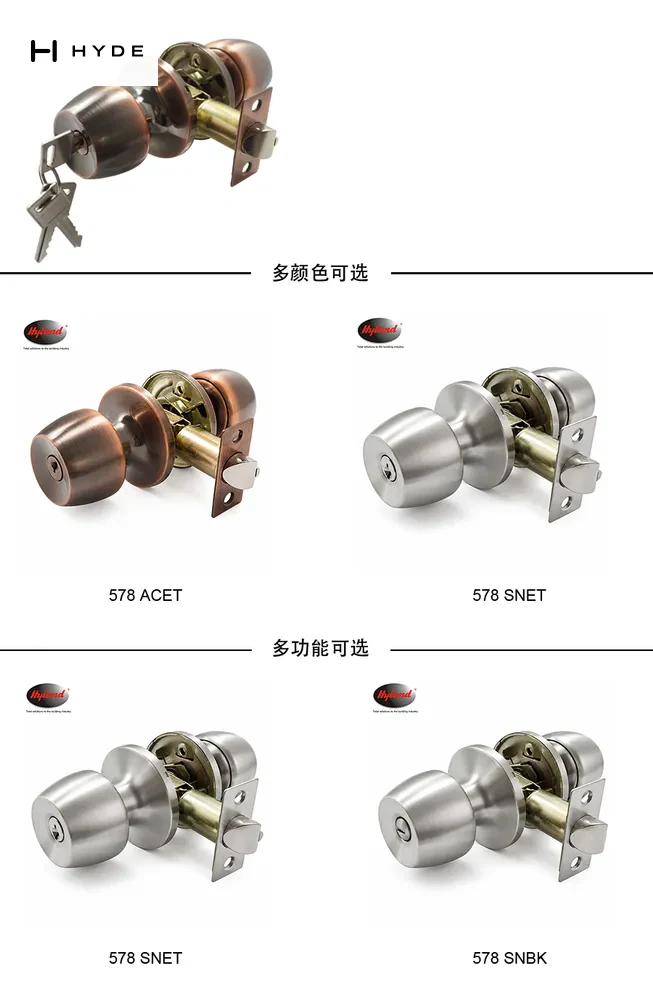 Hyland 578 ACET Light Duty Cylindrical Lock, view 7
