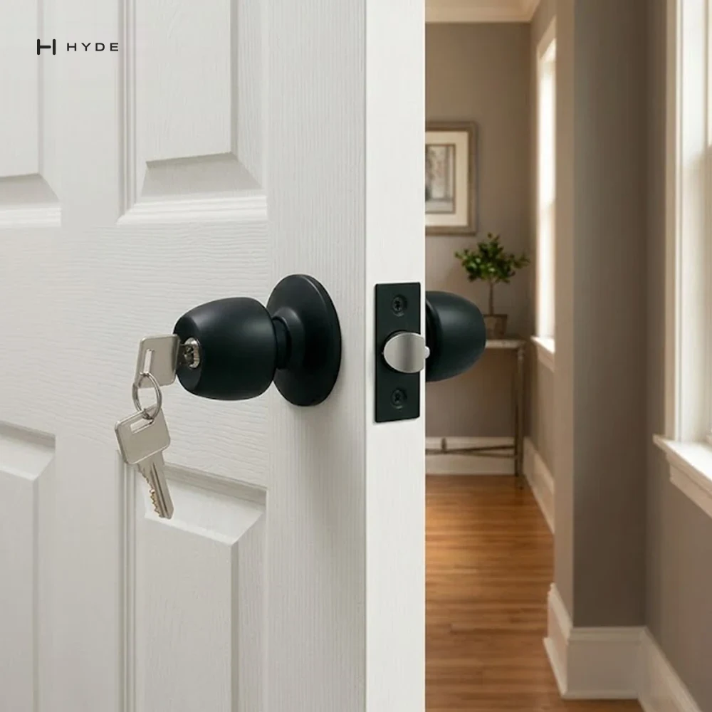 Hyland 5831-90mm black Tubular Lock, view 7
