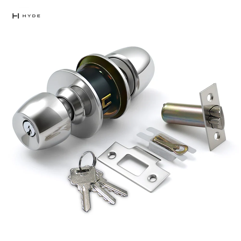Hyland 5831-90mm chrome Tubular Lock, view 5