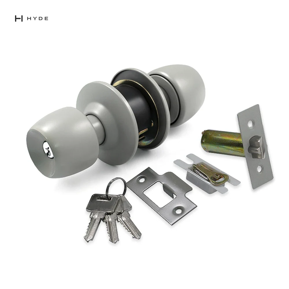 Hyland 5831-90mm grey Tubular Lock, view 4