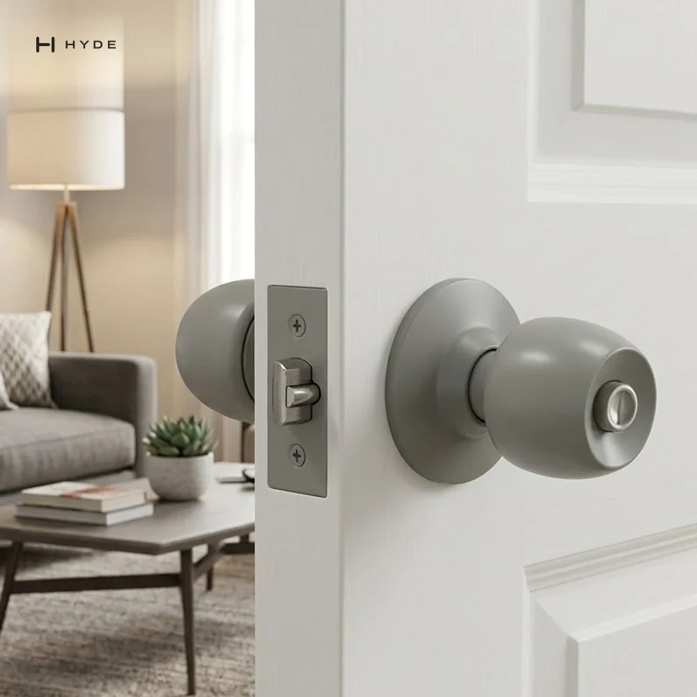 Hyland 5831-90mm grey Tubular Lock, view 5
