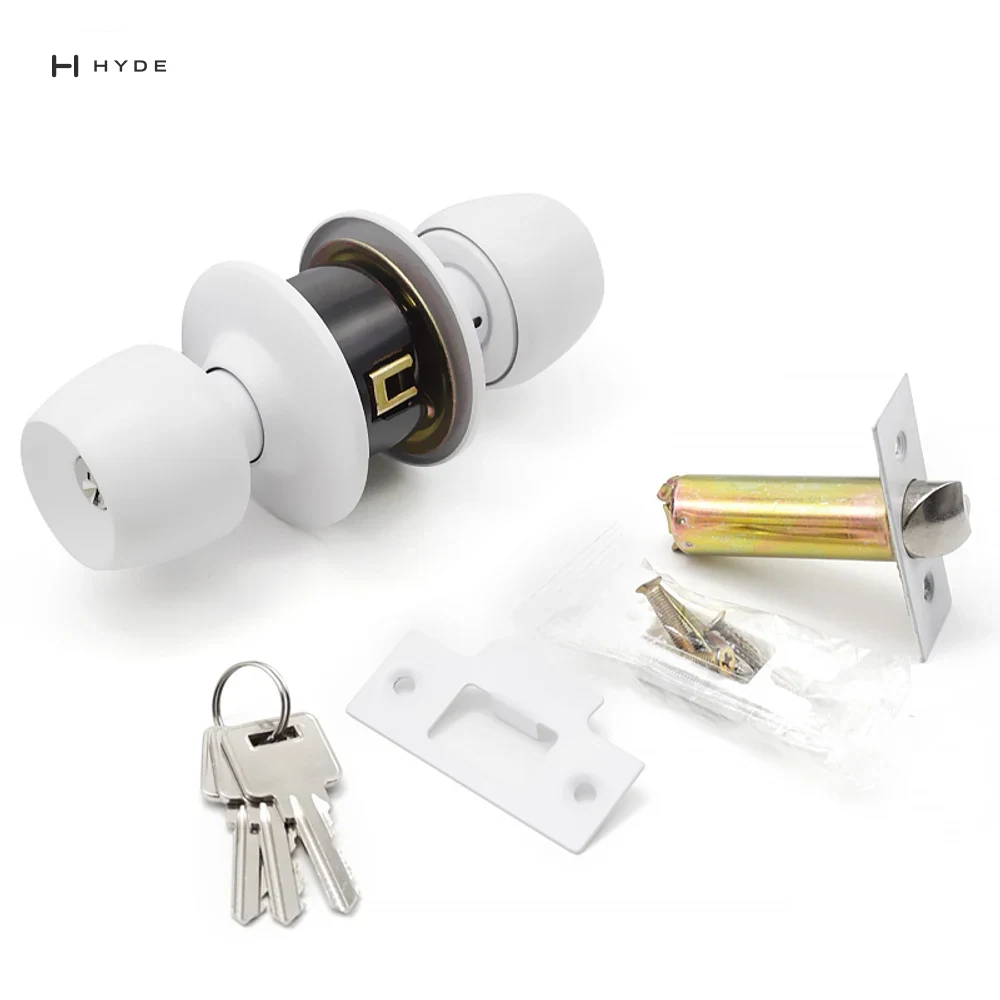 Hyland 5831-90mm white Tubular Lock, view 4