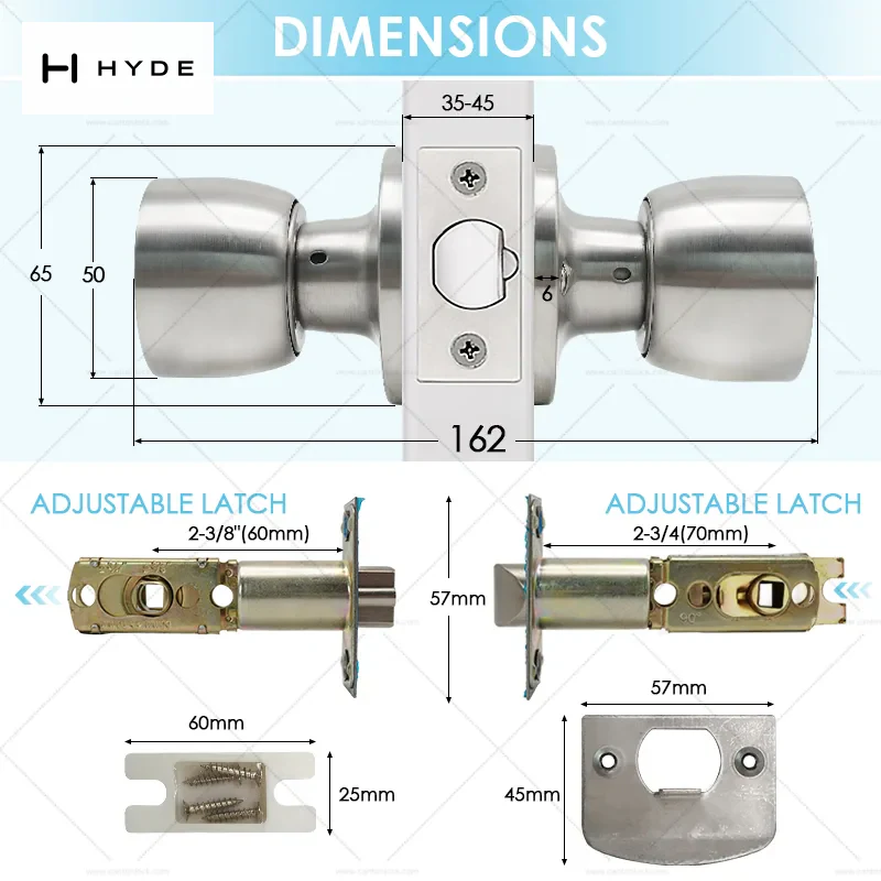 Hyland 592 SSET tubular lock, view 4
