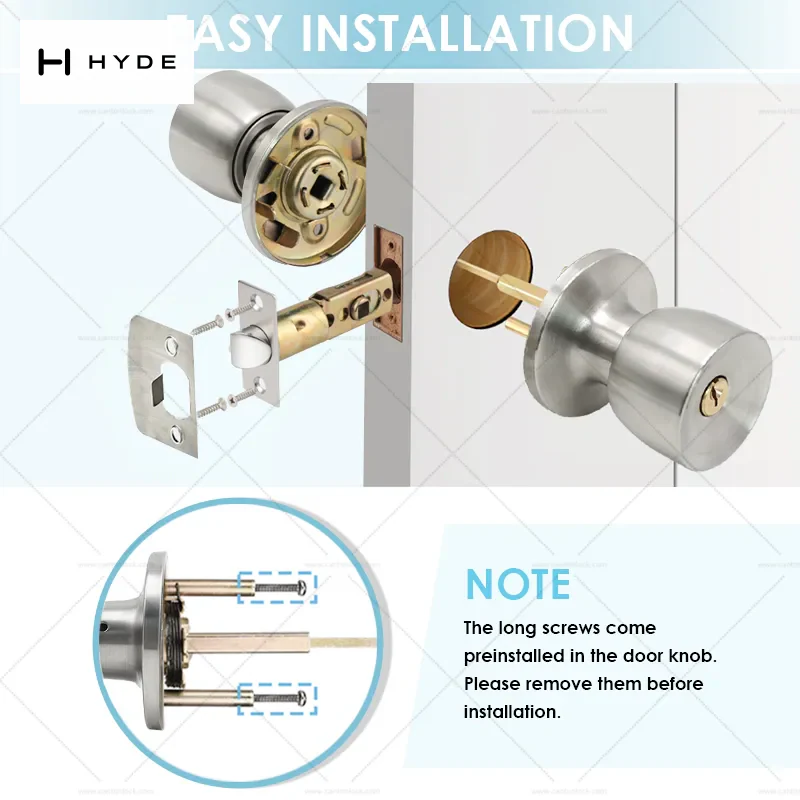 Hyland 592 SSET tubular lock, view 5