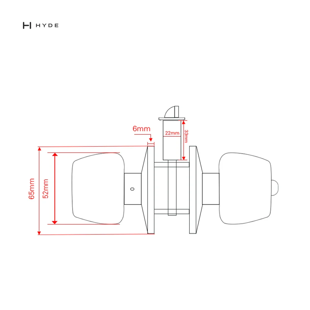 Hyland 598 SNET Tubular Lock, view 3