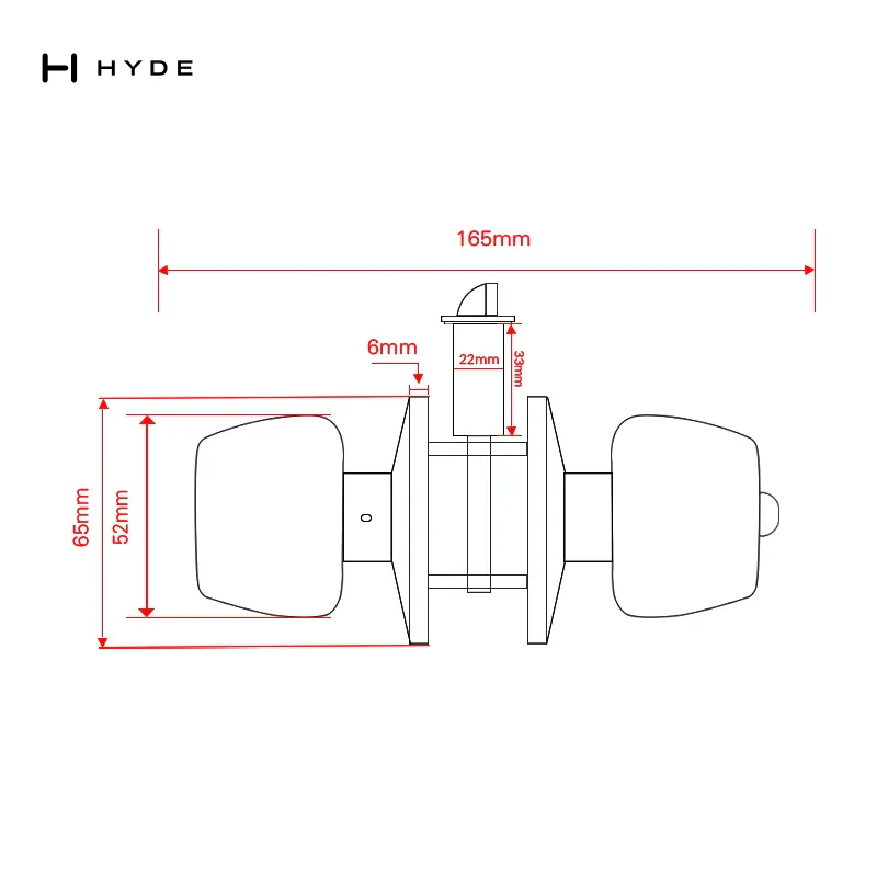 Hyland 598 Tubular Lock, view 4