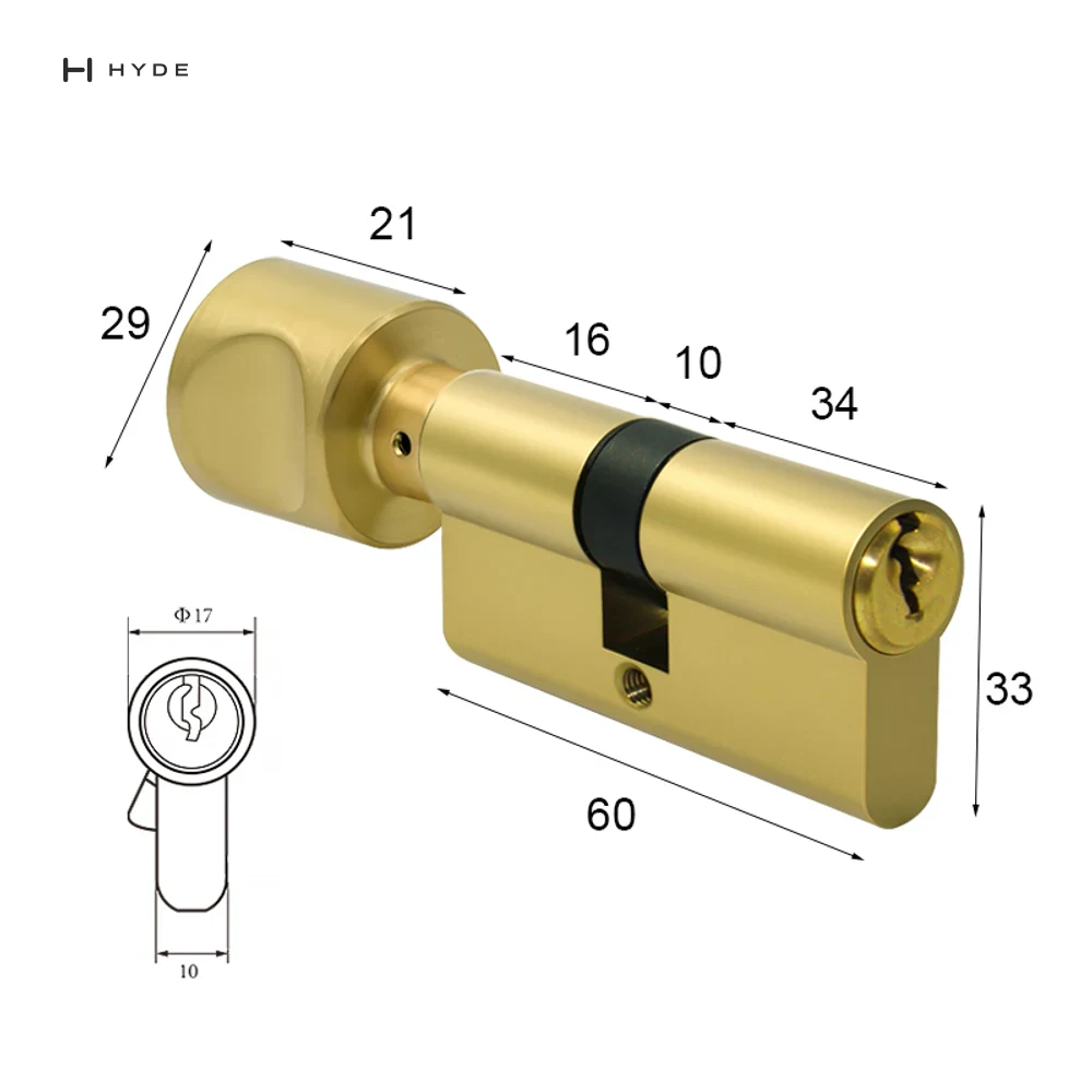 Hyland 60 BSKT Lock Cylinder, view 3