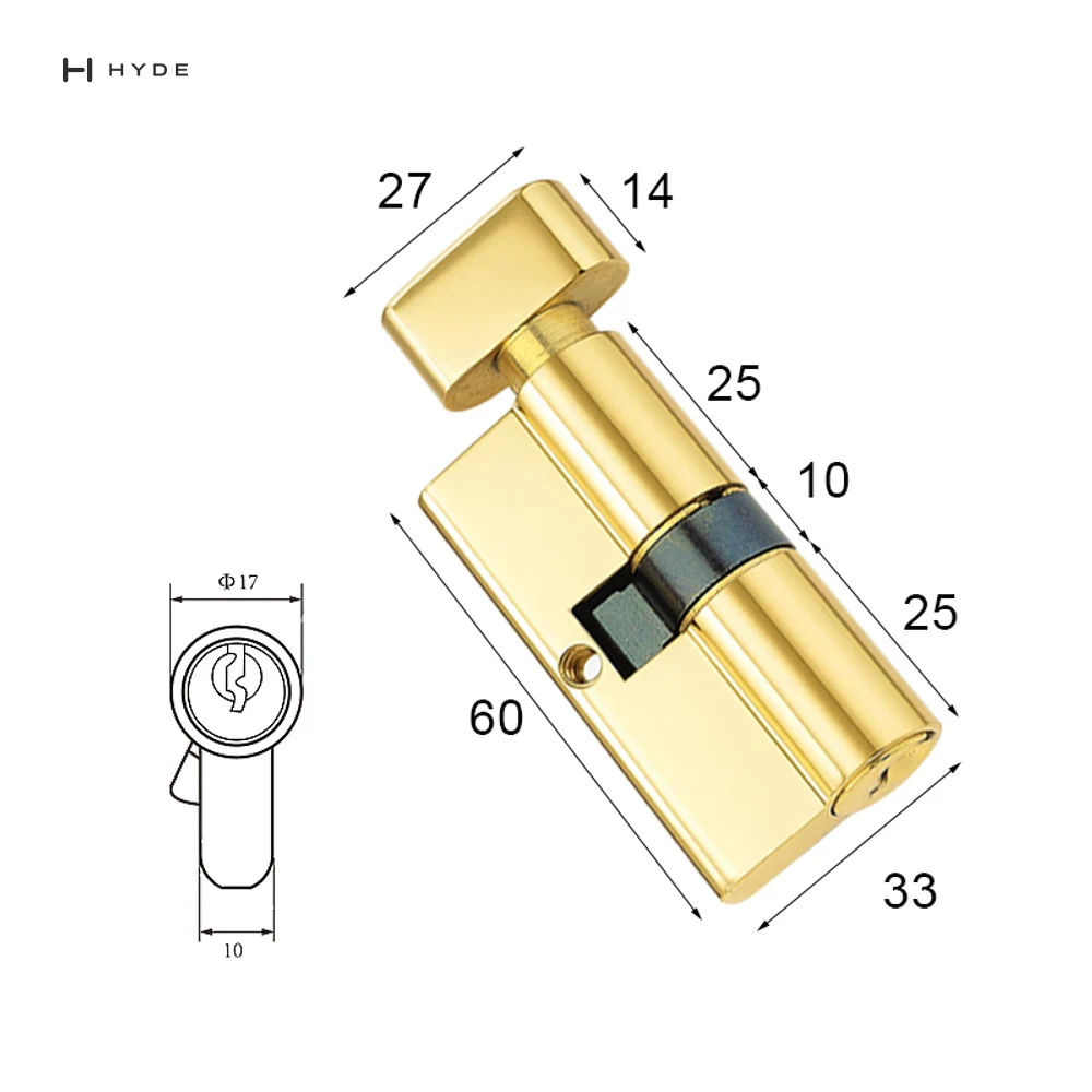 Hyland 60 PBKT Lock Cylinder, view 2