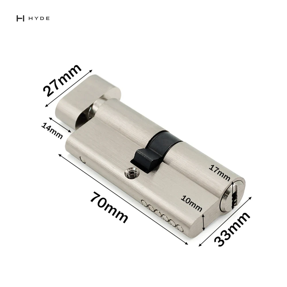 Hyland 70 SNKT CP Lock Cylinder, view 4