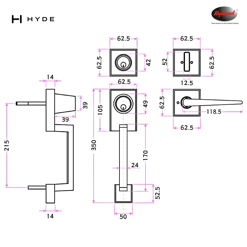 Hyland 70722 DC grip handle set, view 2