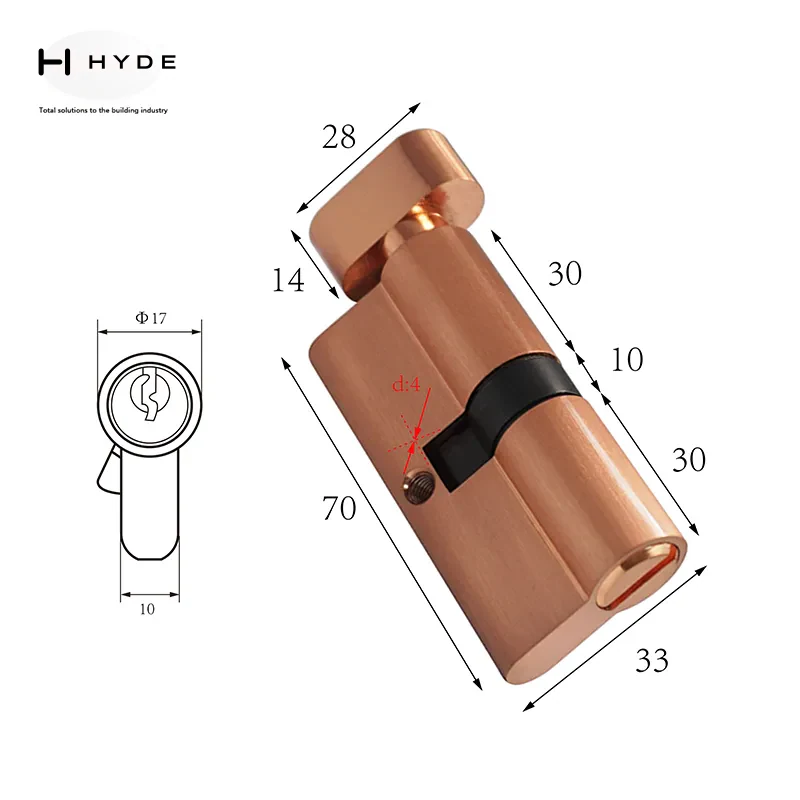 Hyland 70BK lock cylinder, view 2
