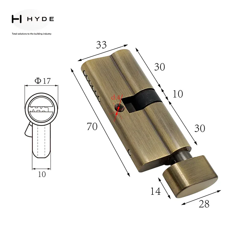 Hyland 70SN lock cylinder, view 23