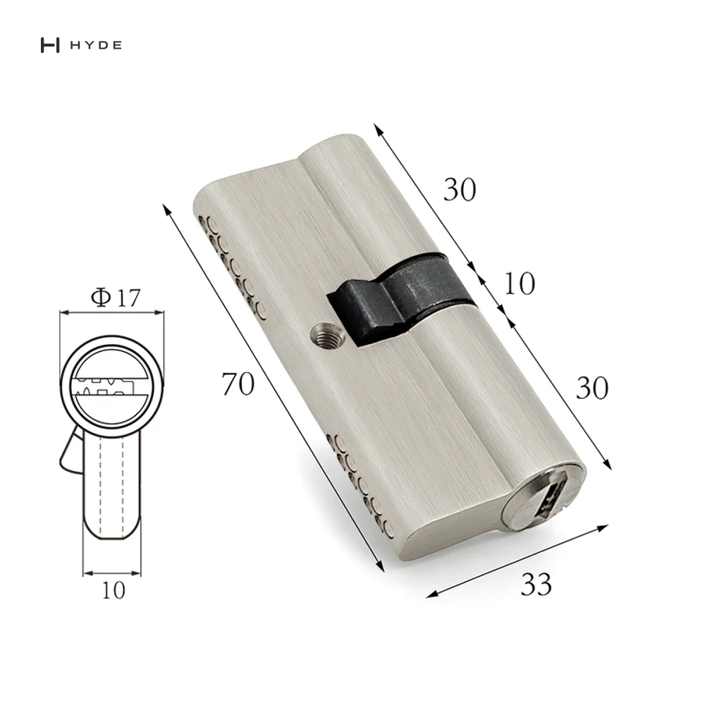 Hyland 70SNDK CP-ANTI-THEFT Lock Cylinder, view 3
