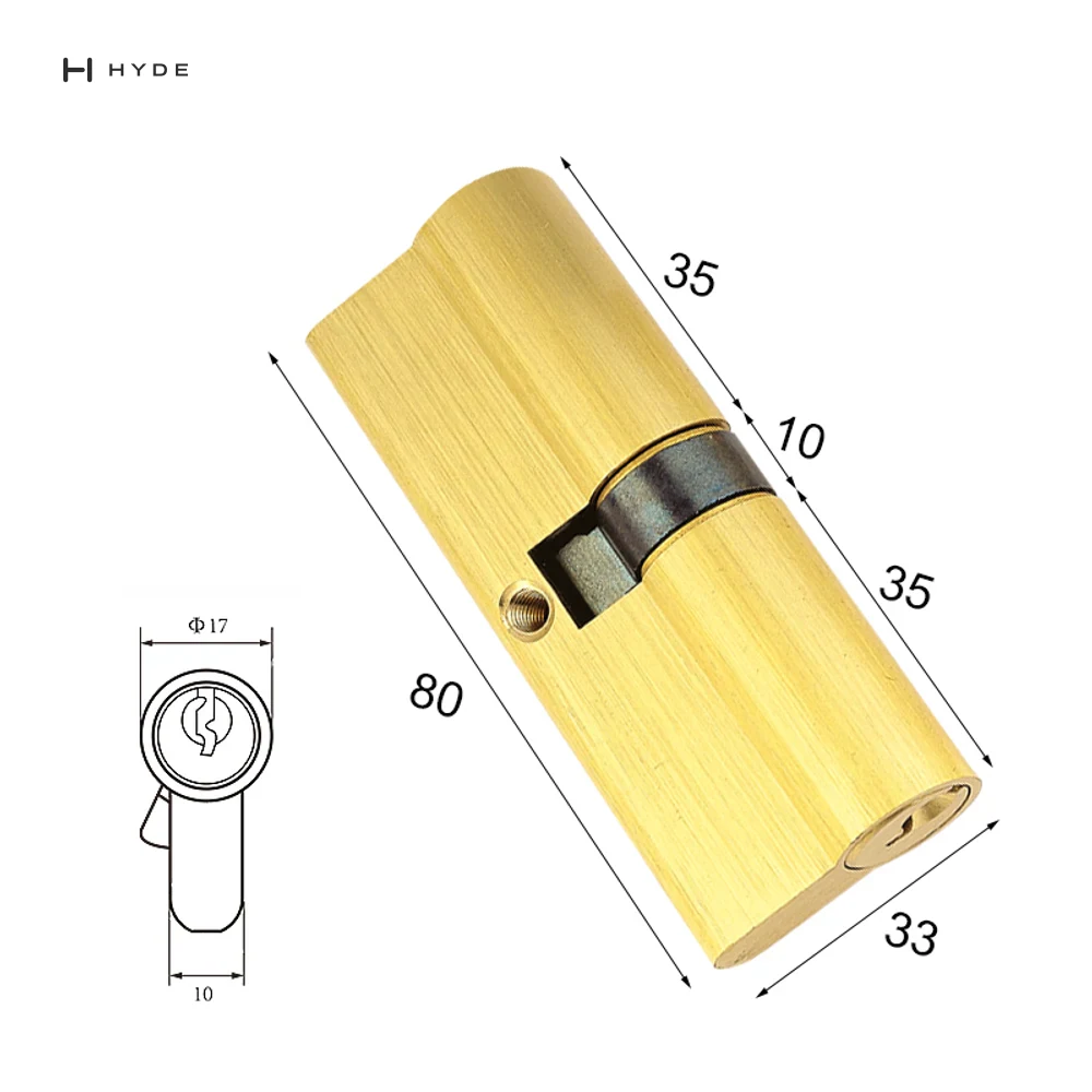 Hyland 80 BSDK Lock Cylinder, view 2