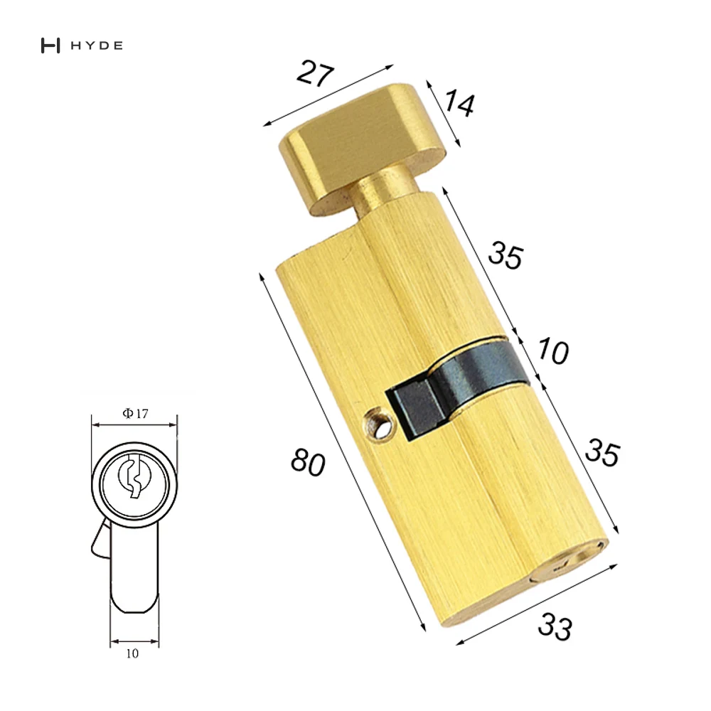 Hyland 80 BSKT Lock Cylinder, view 2