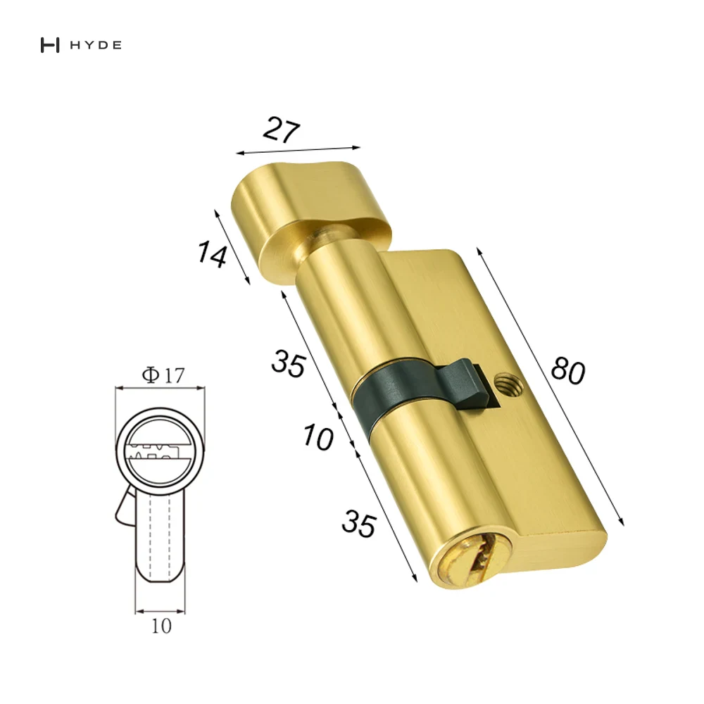 Hyland 80 PBKT Lock Cylinder, view 3
