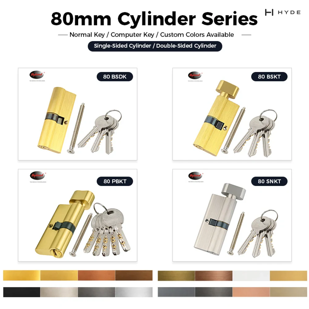 Hyland 80 SNDK CP Lock Cylinder, view 6