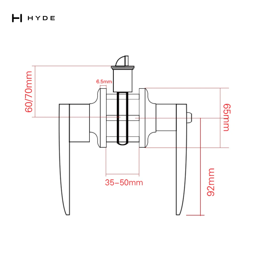 Hyland 808 SNET Lever Handle, view 5