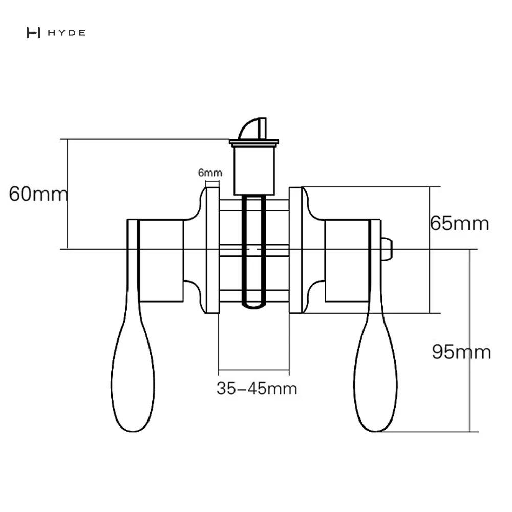 Hyland 816 PBET Lever Handle, view 6