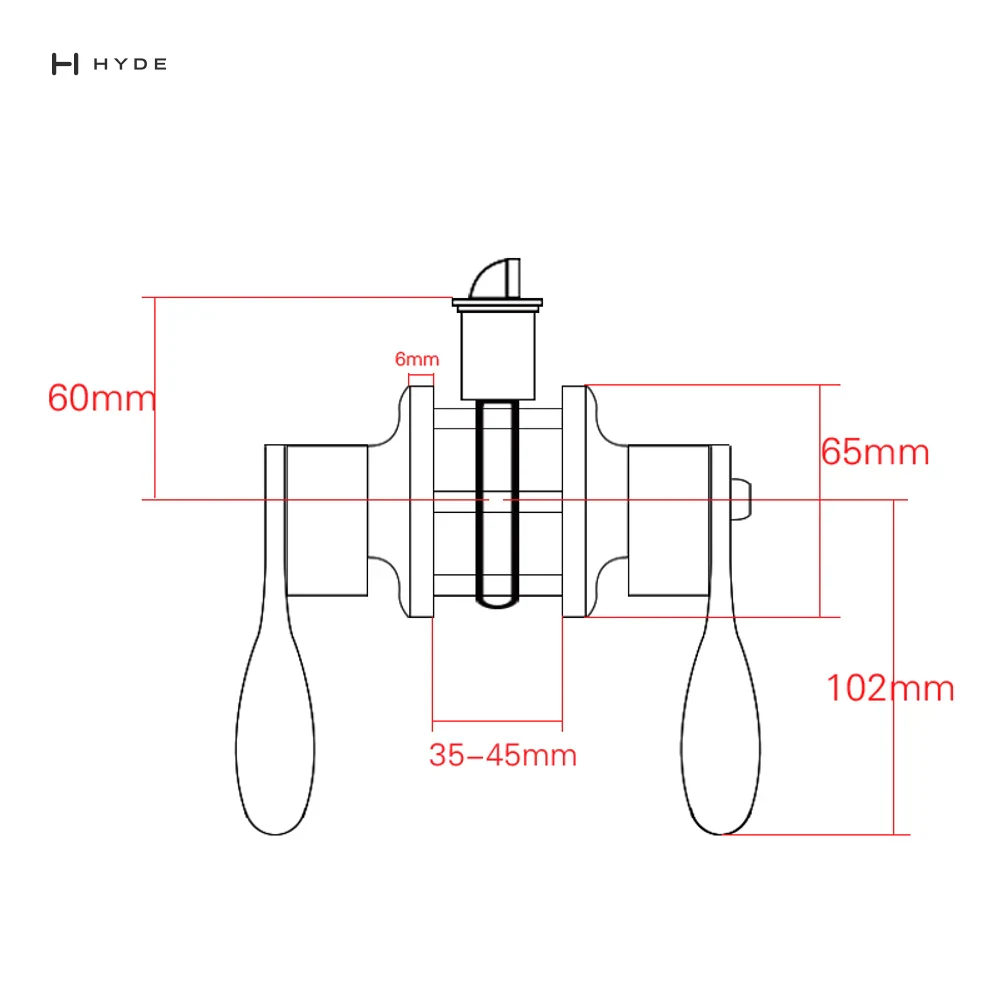 Hyland 836 SNET Lever Handle, view 5