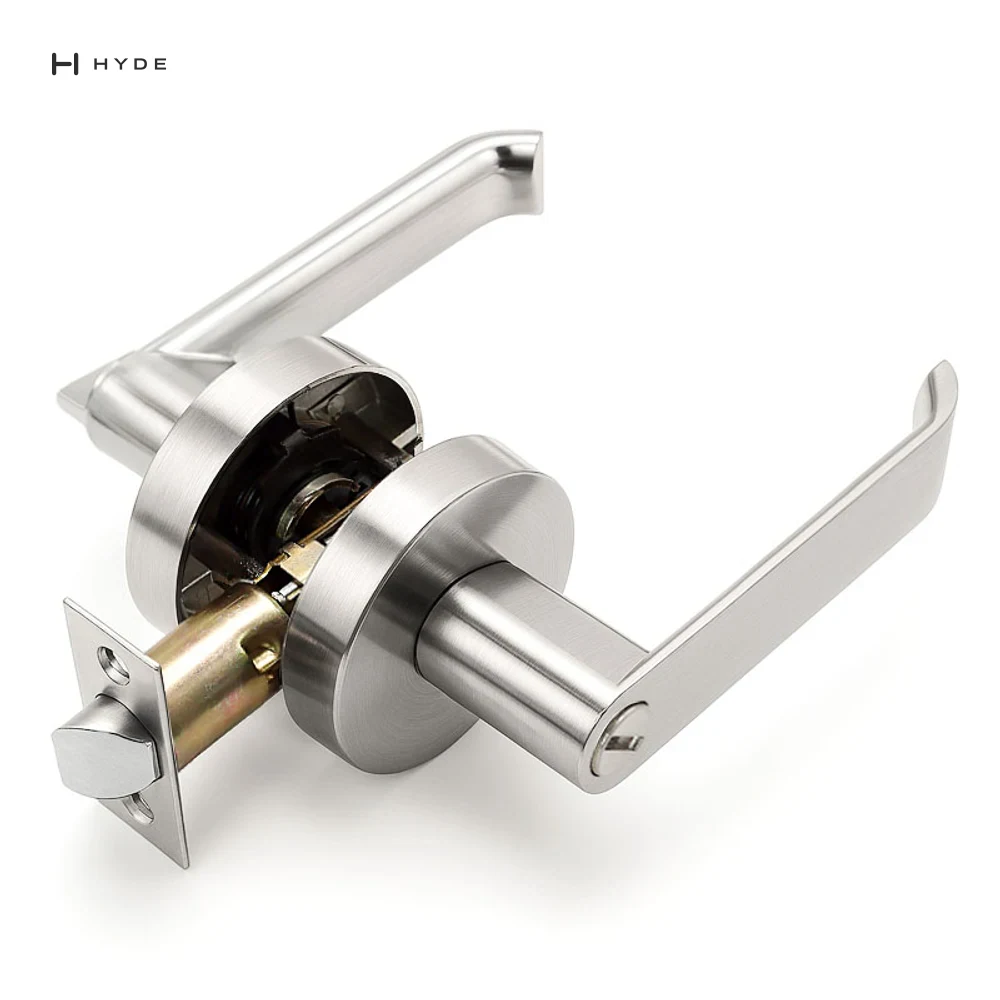 Hyland 8803 SNBK Lever Handle, view 2