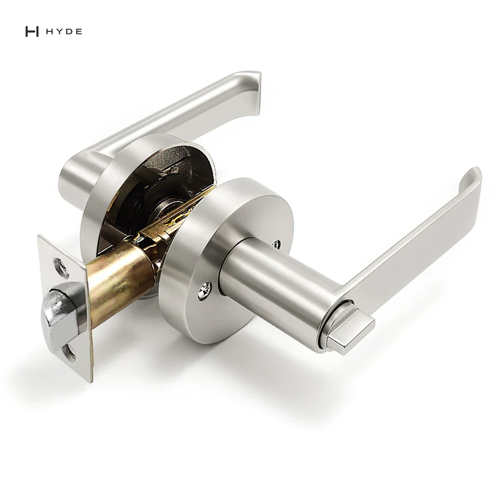 Hyland 8803 SNBK Lever Handle, view 3