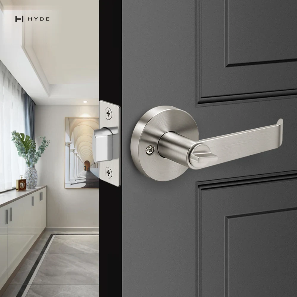 Hyland 8803 SNBK Lever Handle, view 6