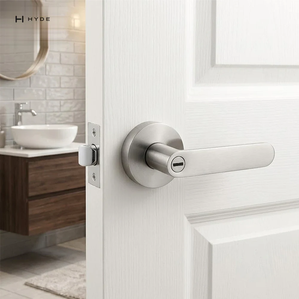 Hyland 8806 SSBK Lever Handle, view 6