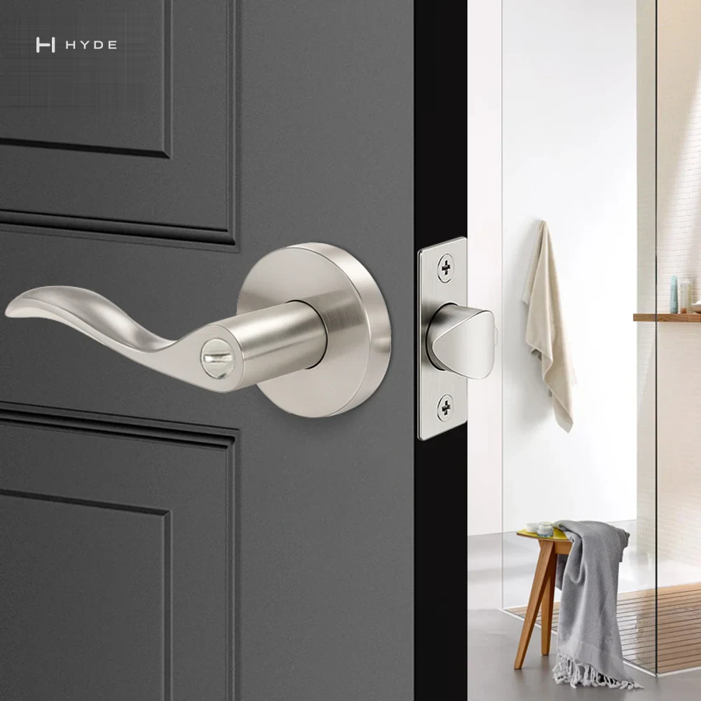 Hyland 8826 SNBK Lever Handle, view 2